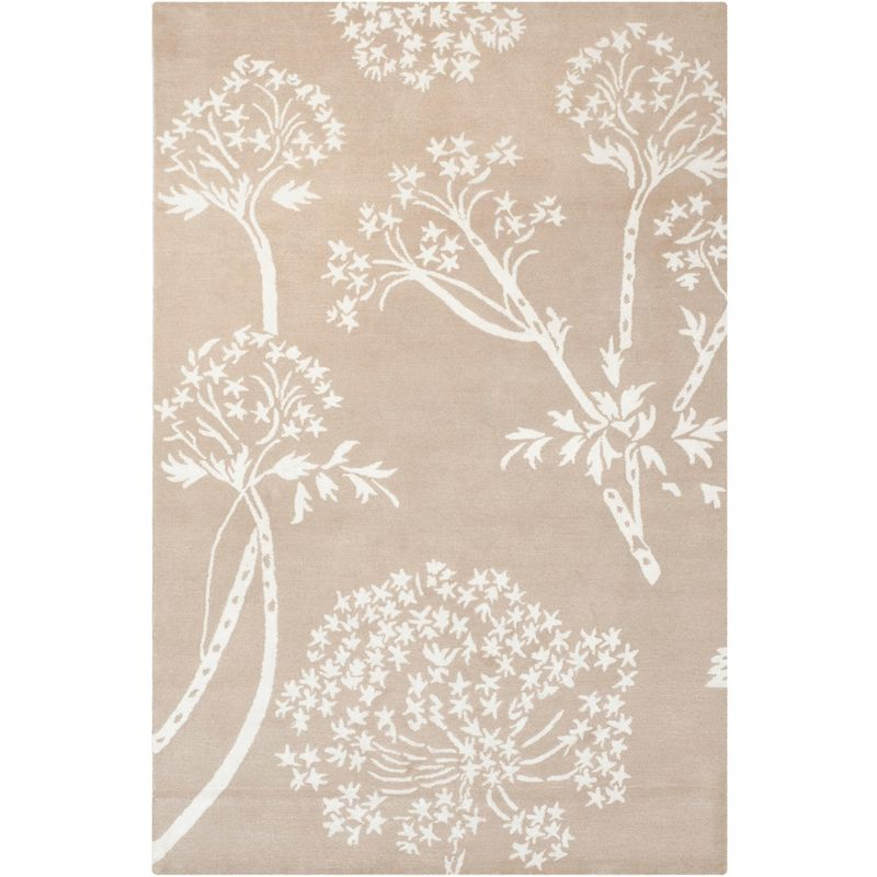 Bella BEL131 Hand Tufted Area Rug - Sand/Ivory - 6'x9' - Safavieh.