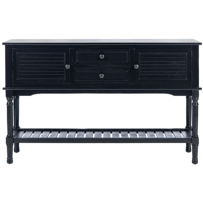 Tate 2 Drawer 2 Door Console Table - CNS5722B - Black - Safavieh