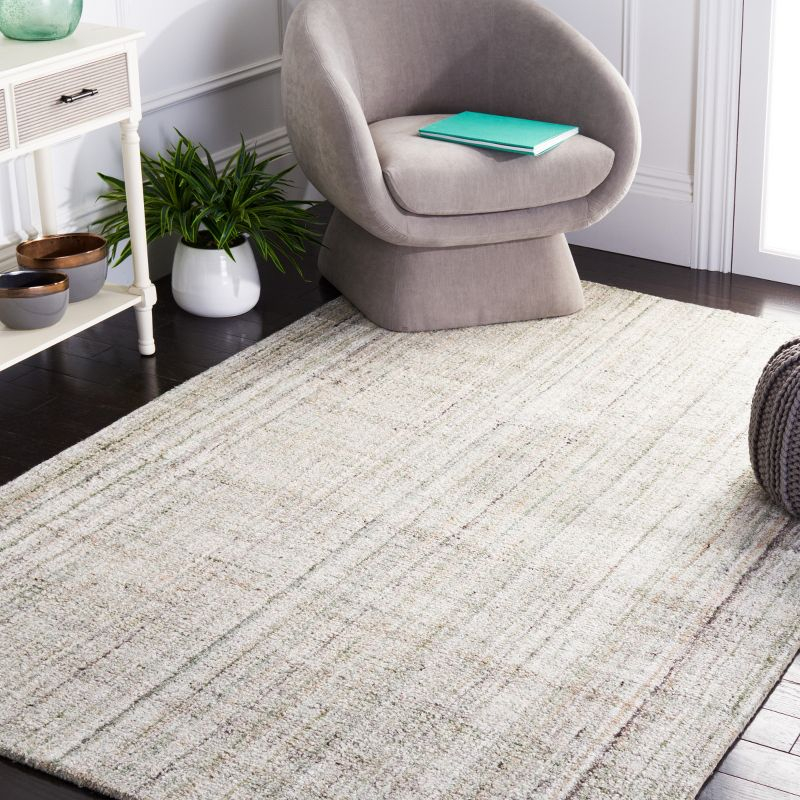 Abstract ABT143 Handmade Indoor Area Rug - Green/Sage - 6'x9' - Safavieh