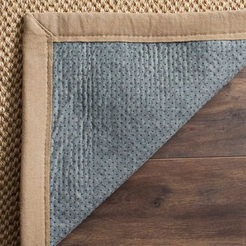 Natural Fiber NF141 Power Loomed Area Rug - Maize/Linen - 9'x9' - Safavieh.