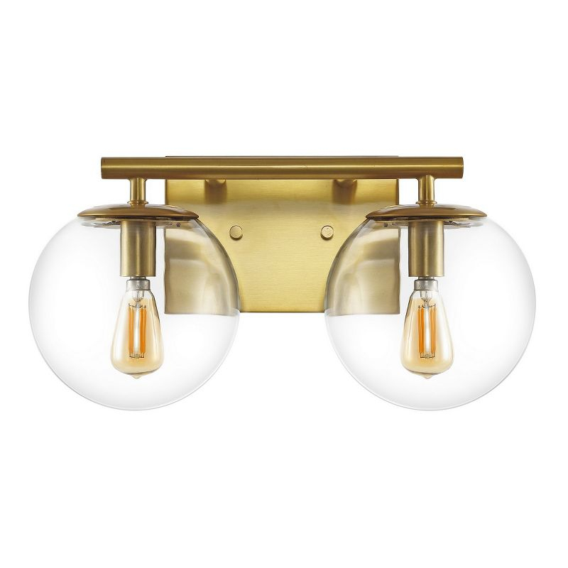Severa 2 Light 14" Wall Sconce - SCN4125 - Brass - Safavieh