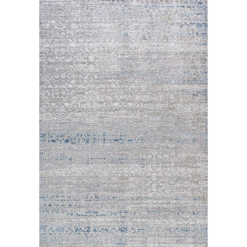 3'x5' Tidal Modern Strie' Area Rug, Gray/Blue - JONATHAN Y