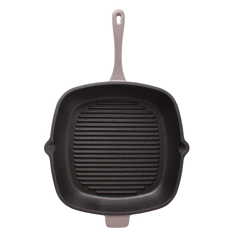 BergHOFF Neo 11" Cast Iron Square Grill Pan, Meringue