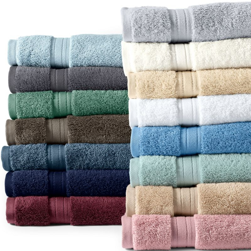 Lands' End Premium Supima Cotton 2-Piece Washcloth Set - Washcloth Set - Dusty Blue