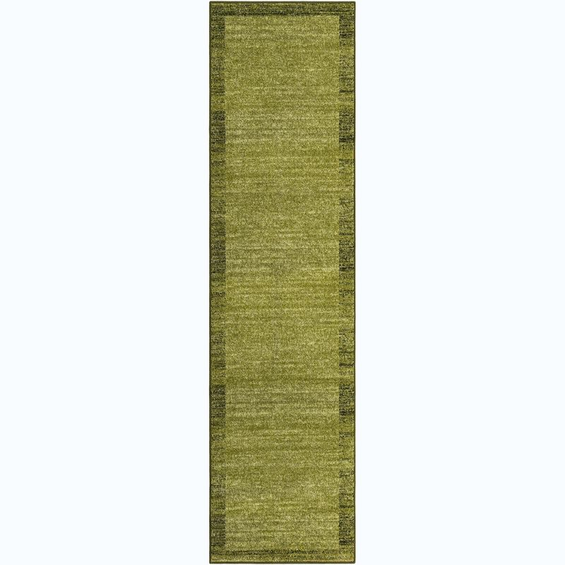 Unique Loom Abigail Del Mar Area Rug , 2'7"x10' Runner ,Light Green