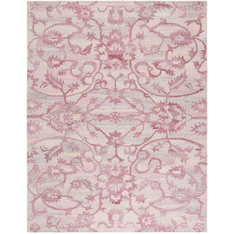 Anatolia AN401 Handmade Tufted Area Rug - Light Pink - 8' X 10' - Safavieh