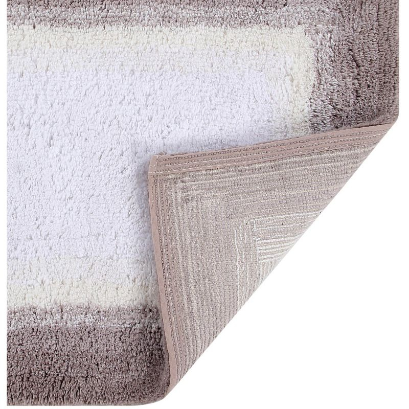 Better Trends Torrent 100% Cotton Tufted Non- Slip Backing 5 Piece Set Bath Rug Set - Beige