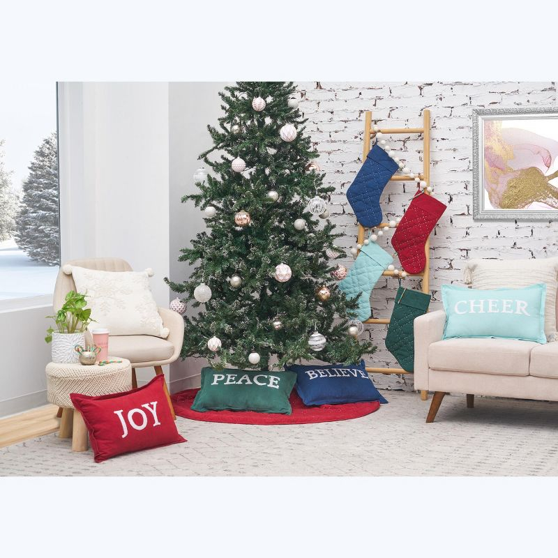 carol & frank 54" Elliot Ruby Decorative Premium Christmas Tree Skirt