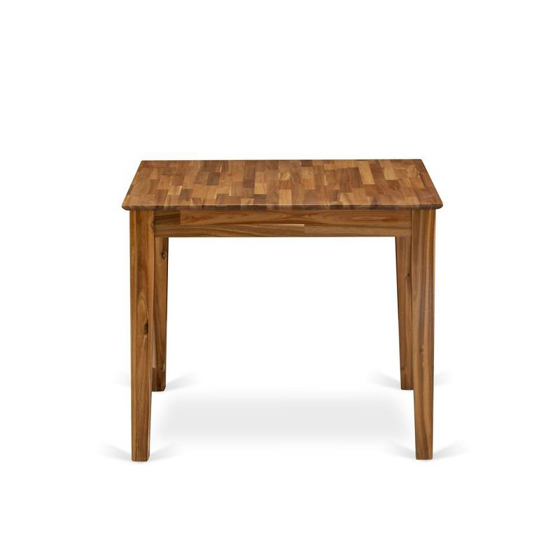 East West Furniture, Modern Wood Dining Table With Walnut Color Table Top