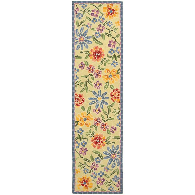 Chelsea HK214 Handmade Runner Rug - 2'6"x10' - Ivory - Safavieh