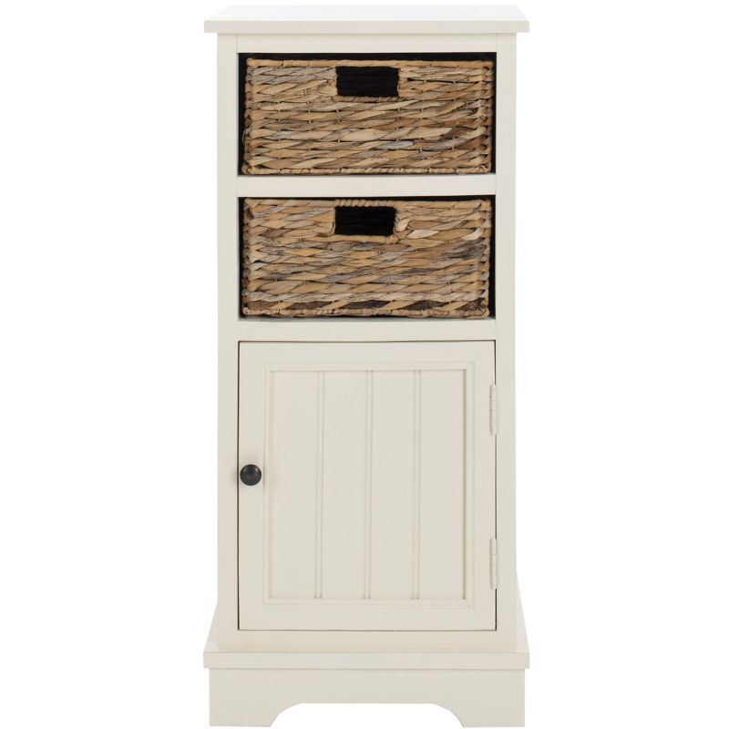 Connery Cabinet - AMH5742 - Vintage White - Safavieh Couture