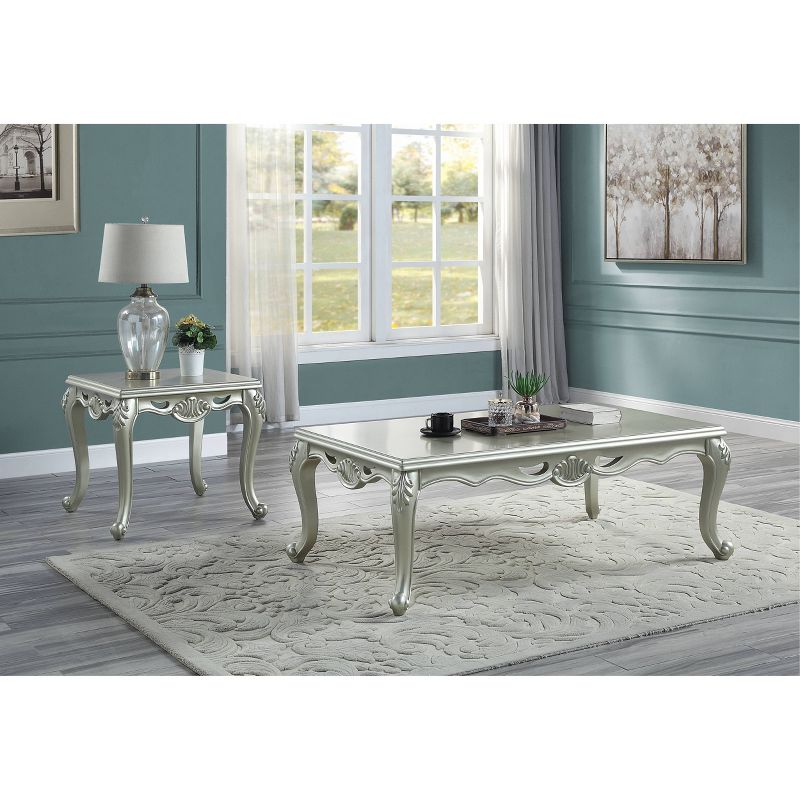 58" Qunsia Coffee Table Champagne Finish - Acme Furniture