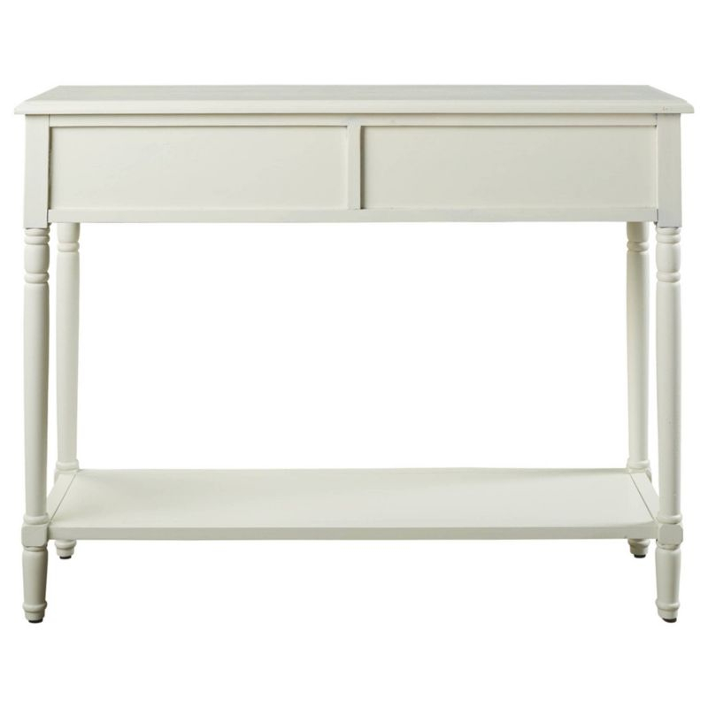 Goverton Sofa and Console Table White - Signature Design by Ashley: Vintage Entryway Storage with Shelves
