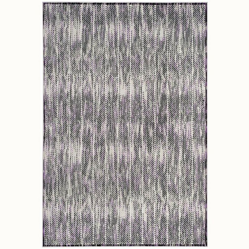 Skyler SKY194 Power Loomed Indoor Area Rug - Grey/Purple - 5'1"x7'6" - Safavieh