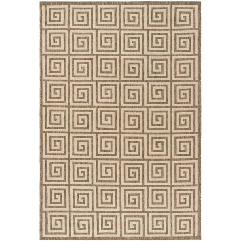 Linden LND129 Power Loomed Area Rug - Cream/Beige - 5'3"x7'6" - Safavieh