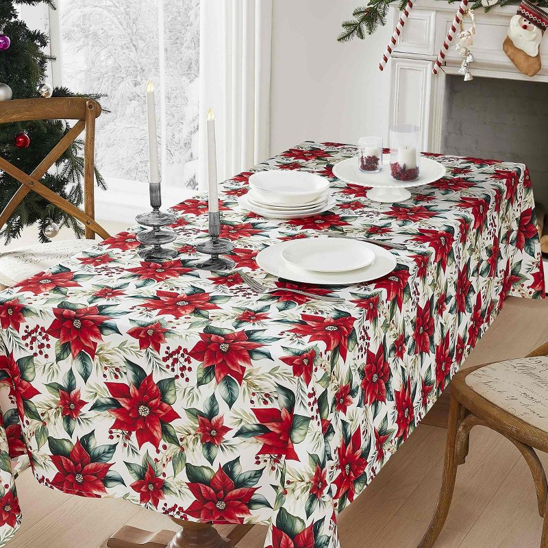 Avanti Linens Poinsettia 60" x 84" Tablecloth