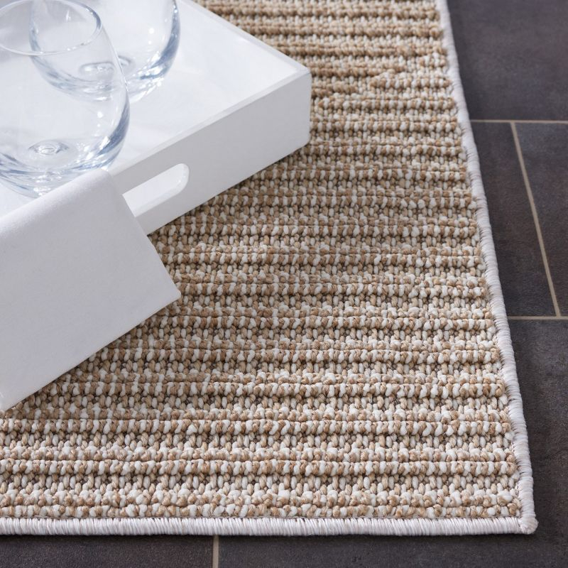 Global GLB400 Power Loomed Indoor Area Rug - Beige/Ivory - 6'7"x6'7" - Safavieh