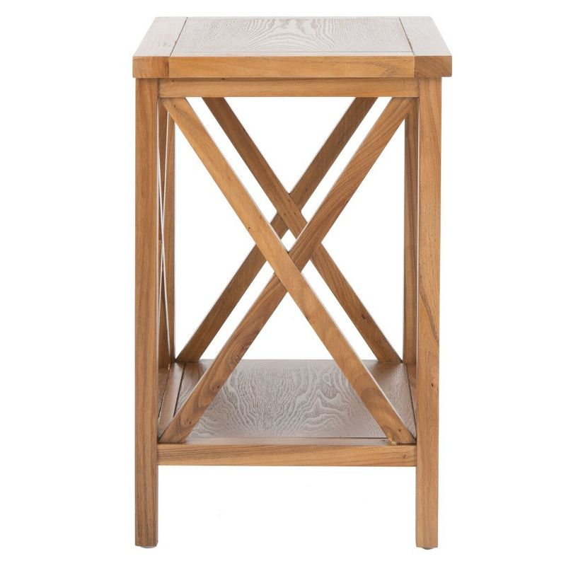 Candace End Table - Oak - Safavieh.