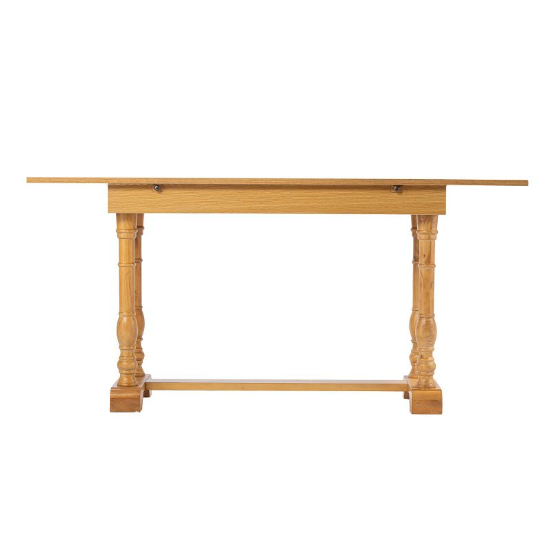 Edenderry Farmhouse Folding Trestle Console to Dining Table - Beige - SEI