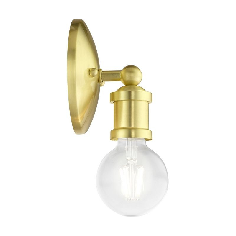 Livex Lighting Lansdale 1 - Light Vanity in  Satin Brass