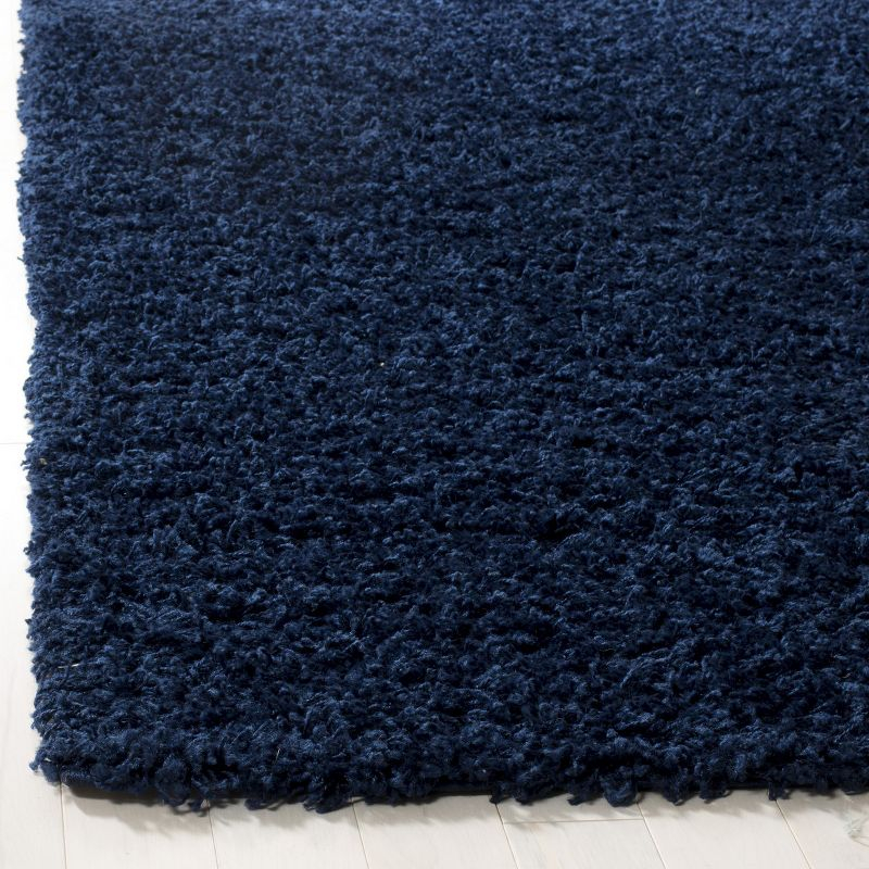 Athens Shag SGA119 Power Loomed Indoor Accent Rug - Navy - 4'x6' - Safavieh