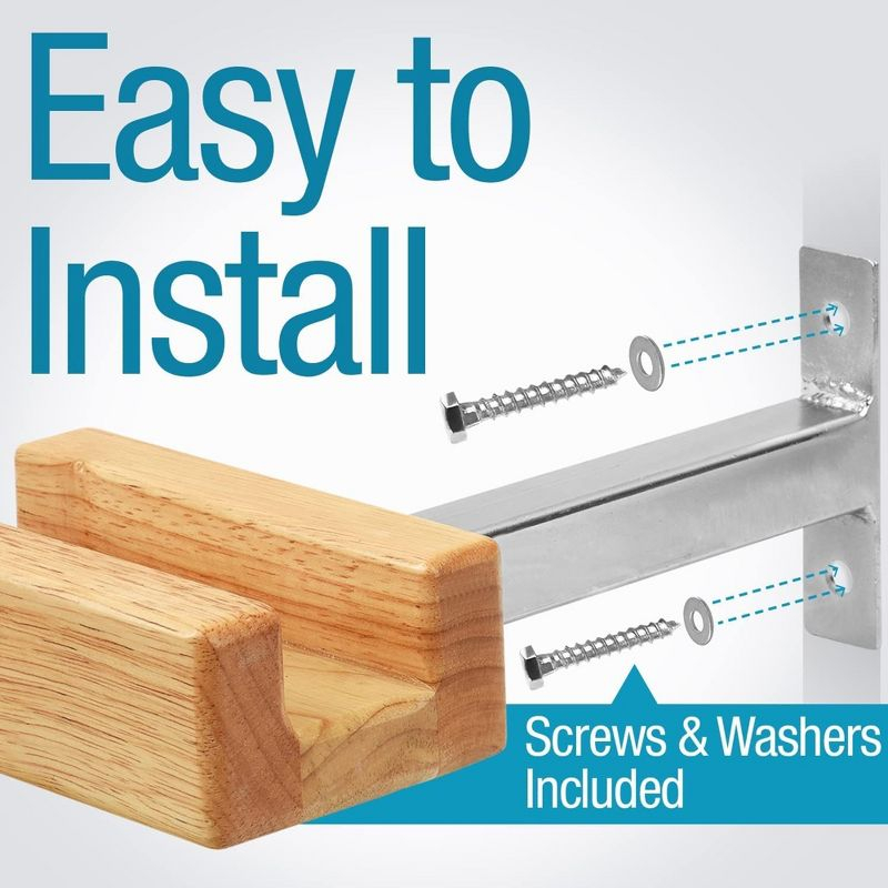 Impresa Bike Wall Mount for Stylish Modern Storage - Heavy-Duty Bike Rack for Vertical or Horizontal Hanging