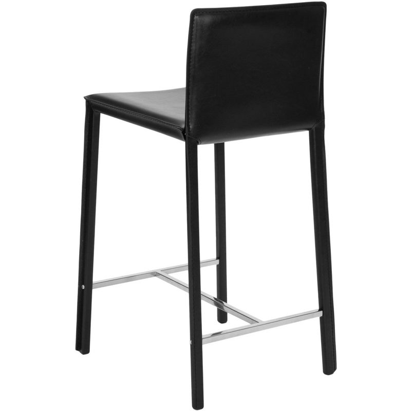 Jason 24" H Counter Stool (Set Of 2) - Black - Safavieh