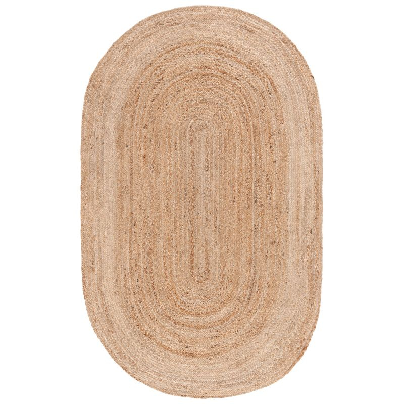 Natural Fiber NF801 Hand Woven Indoor Area Rug - Natural/Natural - 6'x9' Oval - Safavieh