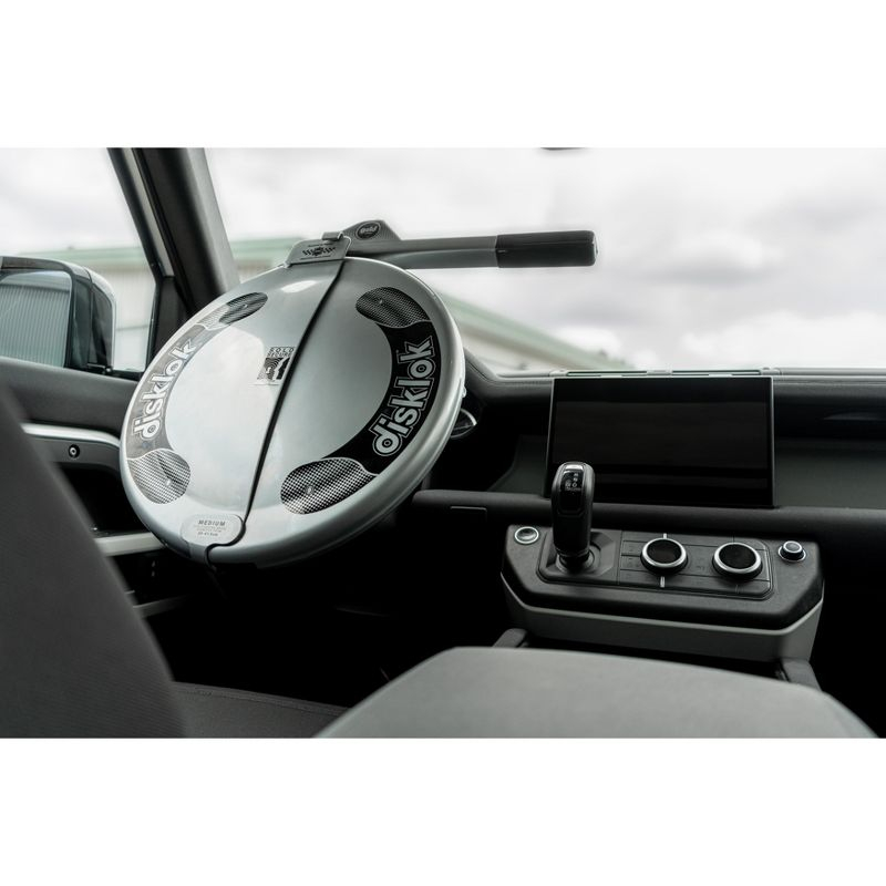 Disklok Gold Edition Hard Case Steering Wheel Lock - Small (Fits Steering Wheels 13.7" - 15.3")