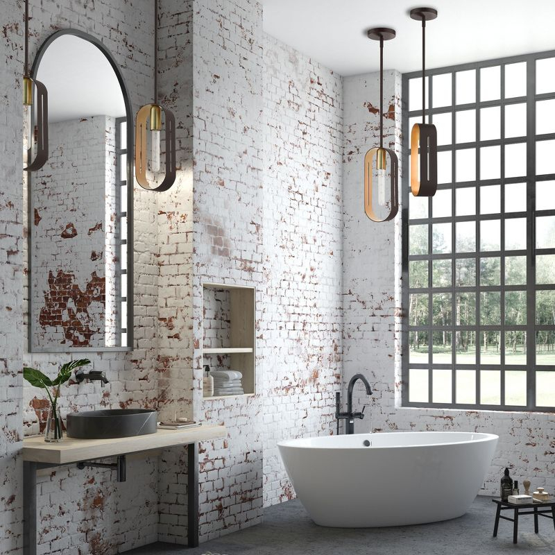 Livex Lighting Rave 1 - Light Pendant in  Bronze/Antique Brass