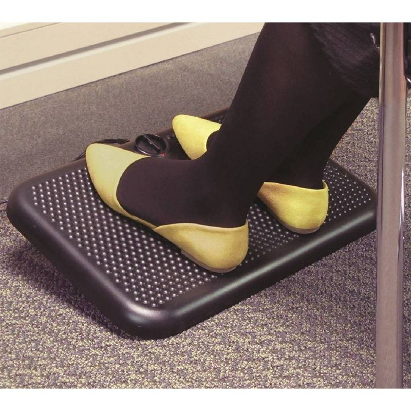 Indus Tool Toasty Toes Heated Footrest Black 90W TT: Adjustable Radiant Foot Warmer, Ceramic Element, Indoor Use