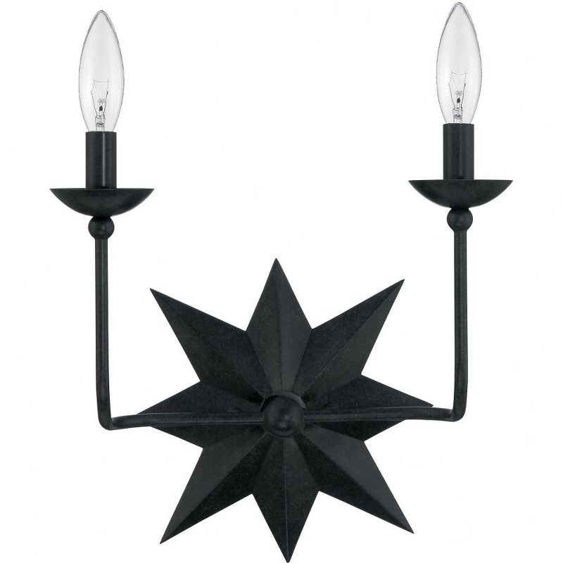 Crystorama Lighting Astro 2 - Light Sconce in  Black
