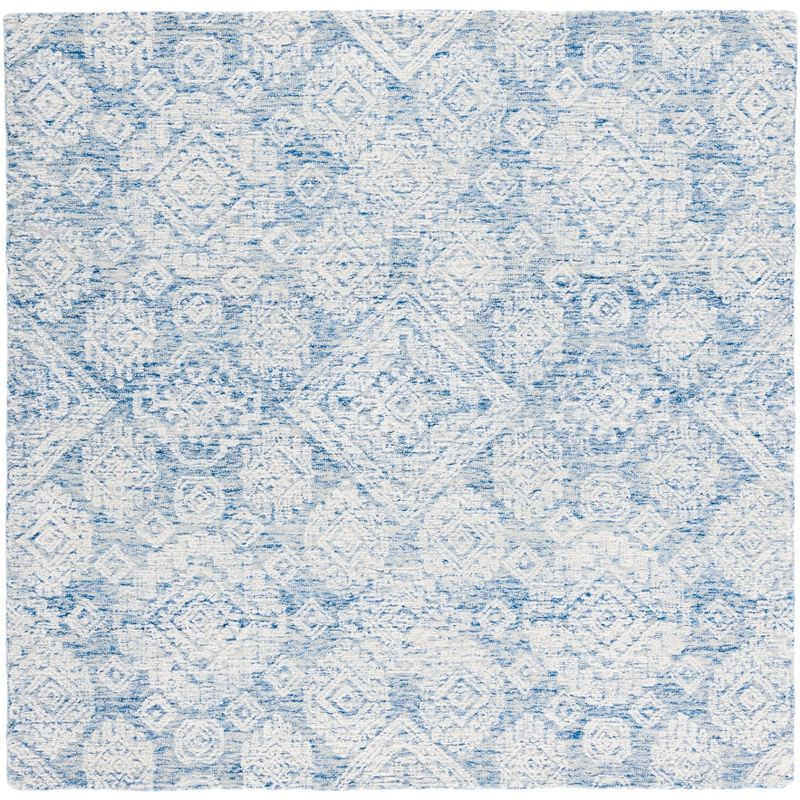 Metro MET987 Hand Tufted Indoor Area Rug - Blue/Ivory - 6'x6' - Safavieh