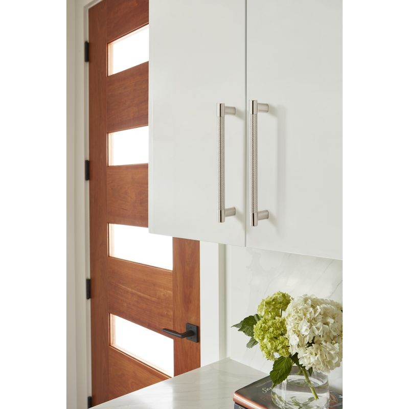 Amerock Bronx 8 inch (203mm) Center-to-Center Satin Nickel Cabinet Pull