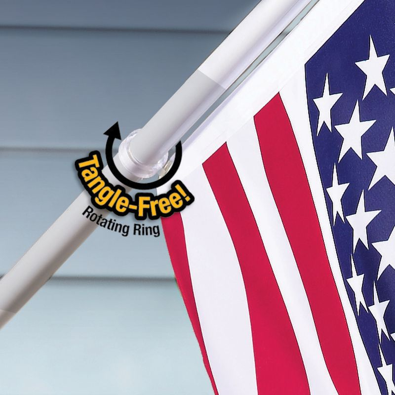 Collections Etc Tangle Free American Flag and Flag Pole