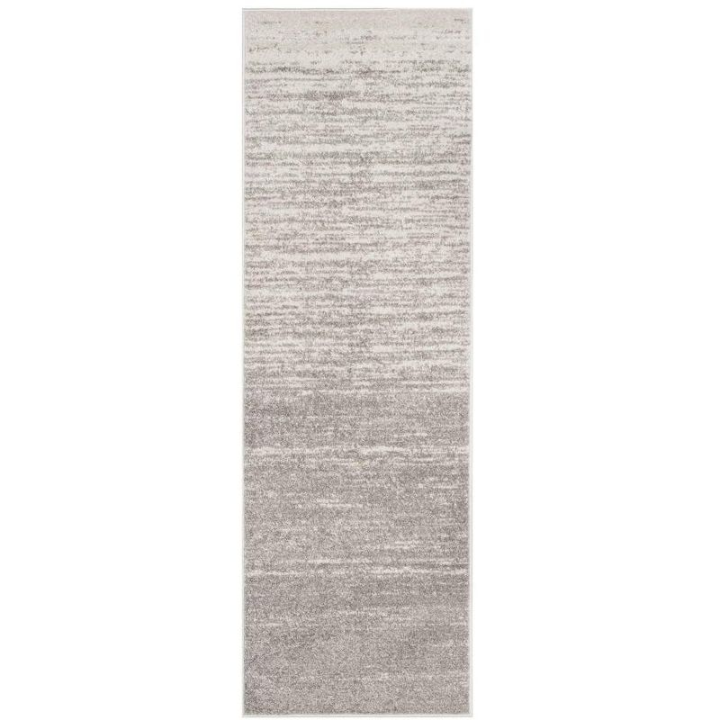 Adirondack ADR113 Machine Made Indoor Runner - Light Grey/Grey - 2'-6"x8' - Safavieh