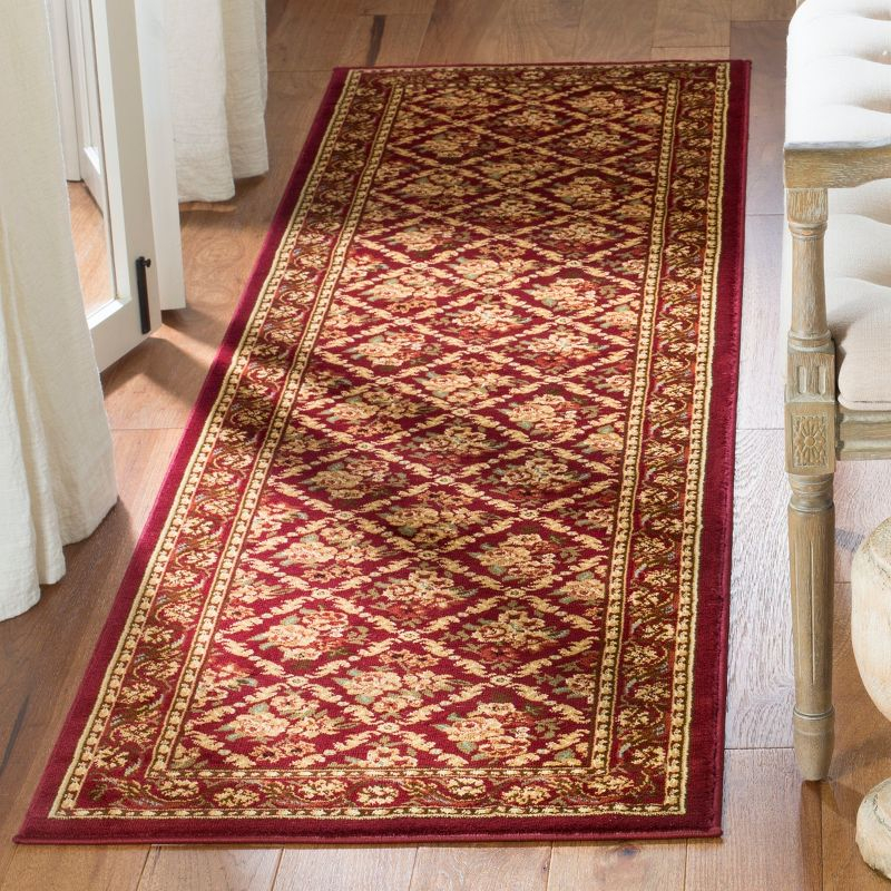 Lyndhurst LNH556 Power Loomed Runner Rug - Red/Red - 2'3"x12' - Safavieh.