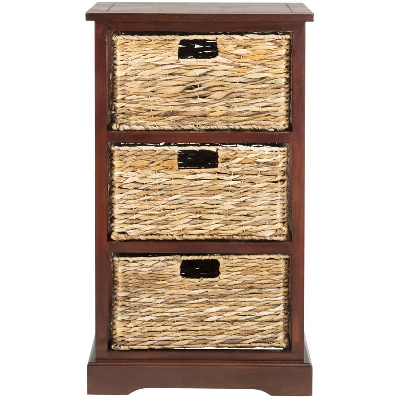 Halle Storage Side Table - AMH5738 - Cherry - Safavieh Couture