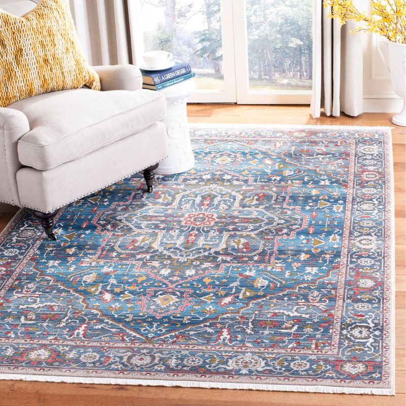 Vintage Persian VTP479 Power Loomed Area Rug - Blue/Ivory - 8'x10' - Safavieh.