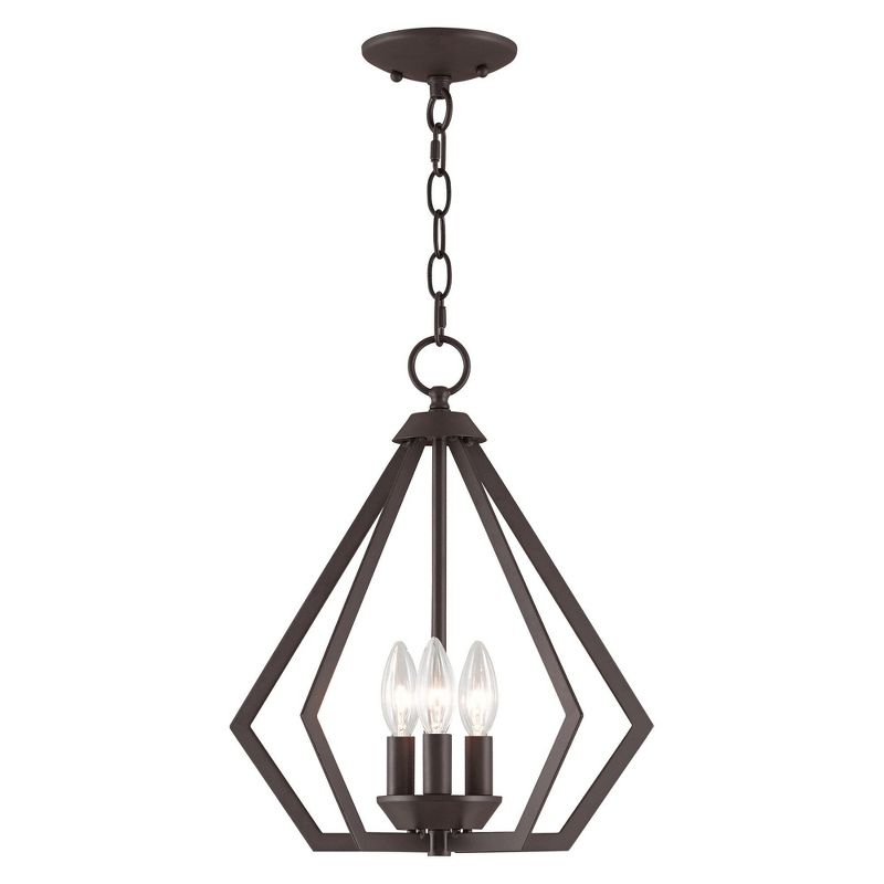 Livex Lighting Prism 3 - Light Chandelier in  Bronze