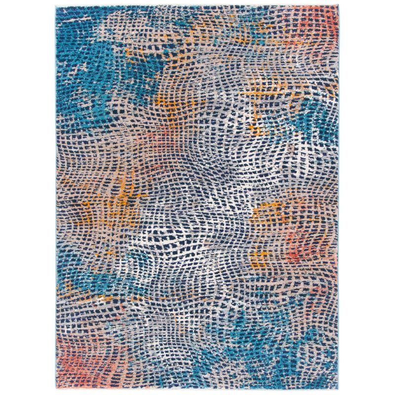 Madison MAD495 Power Loomed Area Rug - Beige/Blue - 5'3"x7'6" - Safavieh.