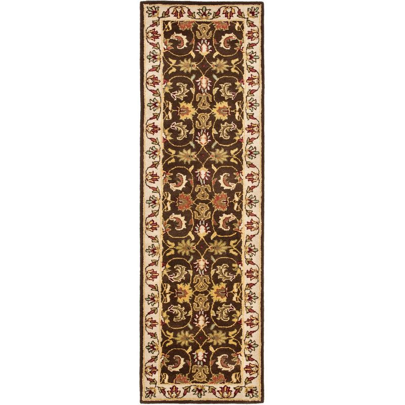 Heritage HG818 Hand Tufted Runner Rug - Brown/Beige - 2'3"x6' - Safavieh.