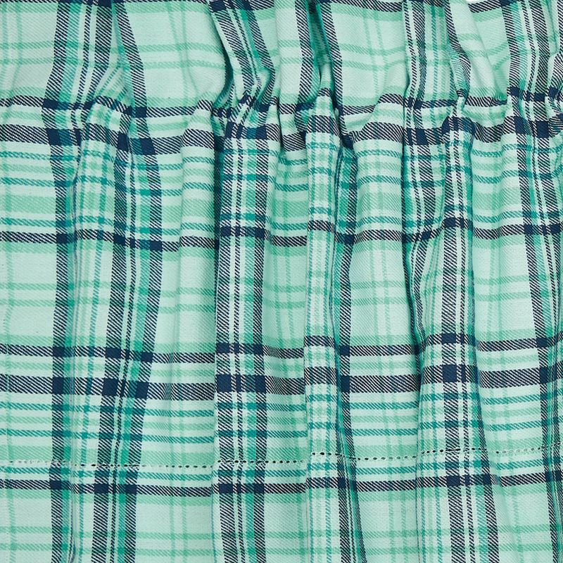 C&F Home McKinley Plaid Cotton Valance Window Treatment Set 2