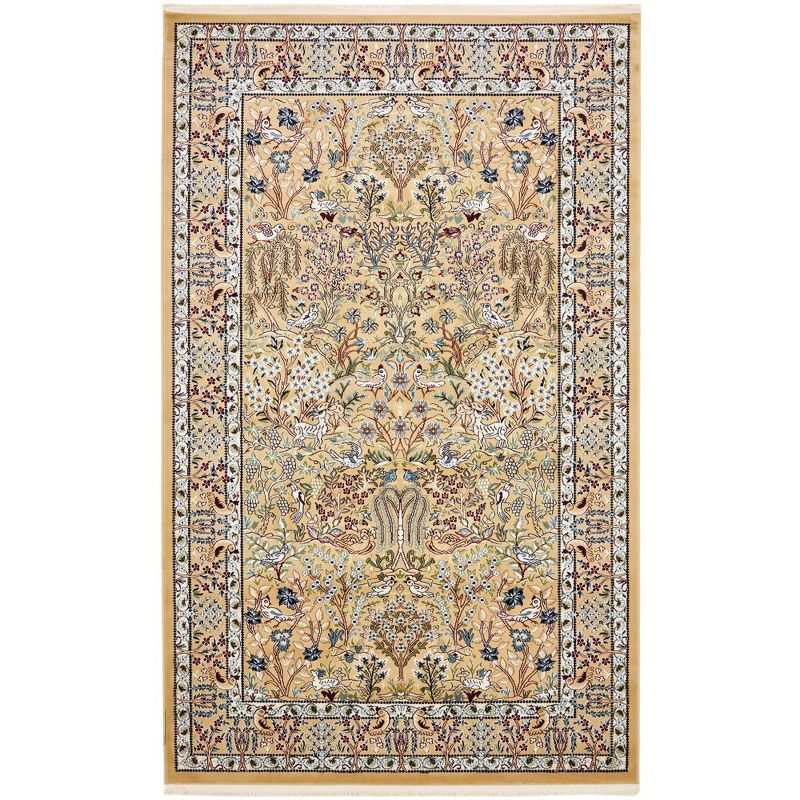 Unique Loom Narenj Collection Area Rug - Bristol (5' 1" x 8' Rectangle Beige/Blue)