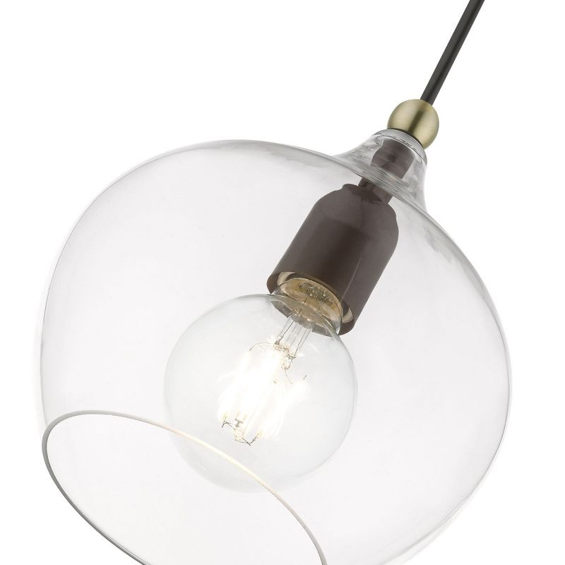 Livex Lighting Aldrich 1 - Light Pendant in  Bronze/Antique Brass