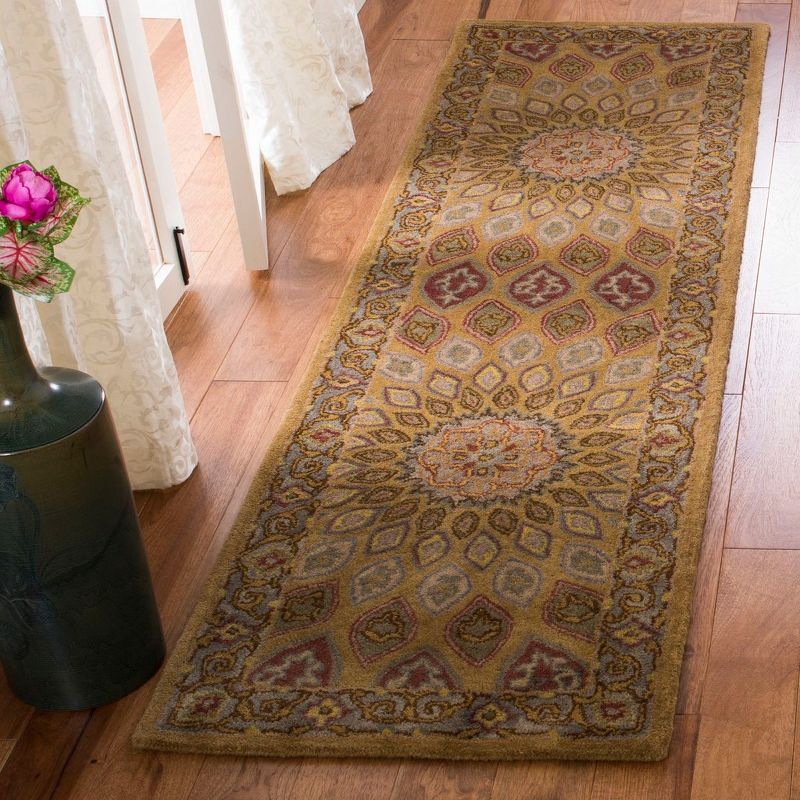 Heritage HG914 Handmade Accent Rug - 2'x3' - Light Brown/Grey - Safavieh