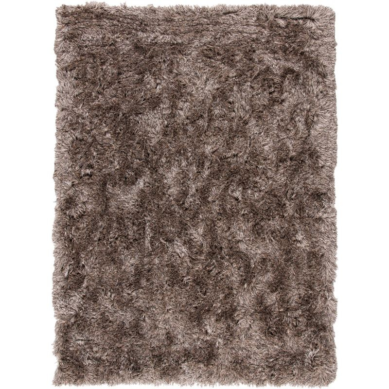 Paris Shag SG511 Hand Tufted Indoor Area Rug - Sable - 5'x7' - Safavieh