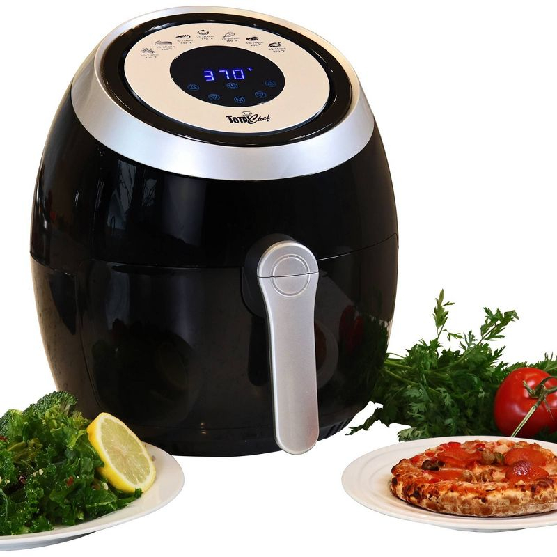 Total Chef 3.8qt Electric Air Fryer with 7 Cooking Presets Digital Touch Controls