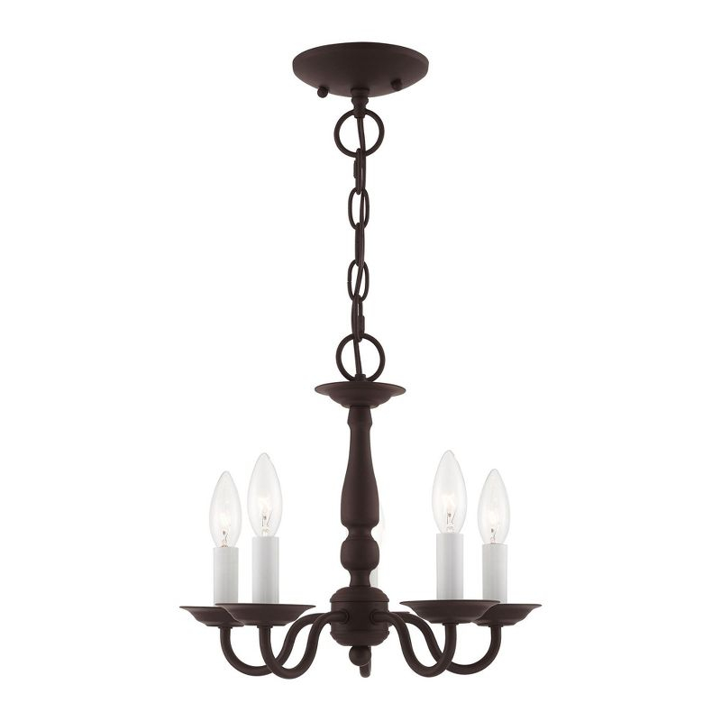 Livex Lighting Williamsburgh 5 - Light Chandelier in  Bronze