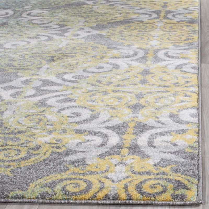Evoke EVK230 Power Loomed Area Rug - Grey/Ivory - 12'x18' - Safavieh.